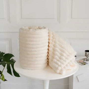 Chunky Cord Ribbed Throws | 10 Colors
