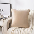 cream velvet cushion covers