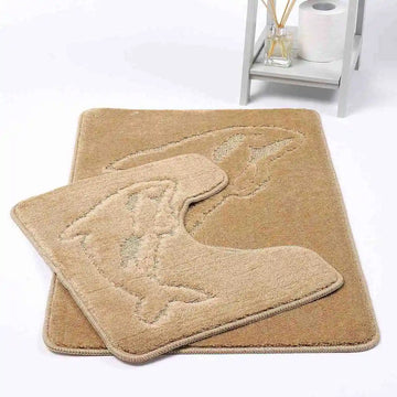 Dolphin Non-Slip Bath Mat Set | 14 Colors Available