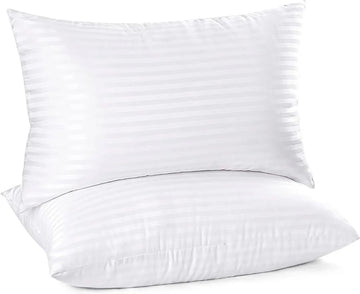 Satin Stripe Bounce Back Pillows | Pack of 2
