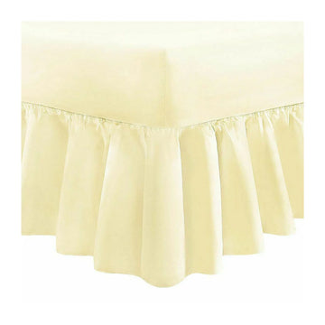 easy care valance sheets cream