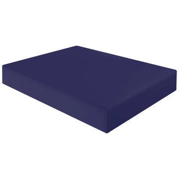poly cotton fitted sheet navy