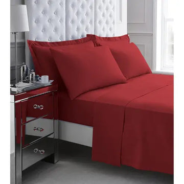 200tc egyptian cotton fitted sheet red