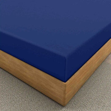 easy iron PC fitted sheet royalblue