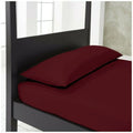 bolster pillow case burgundy