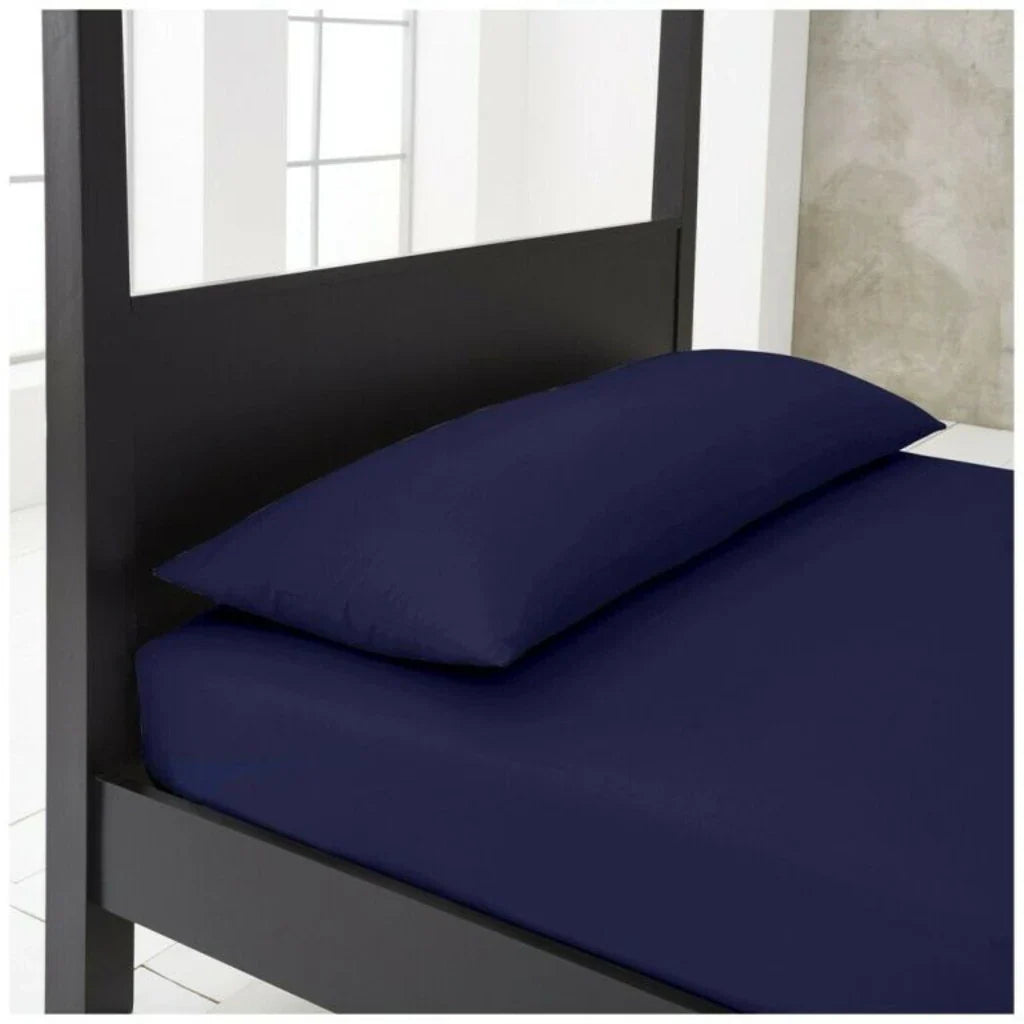 bolster pillow case navy blue