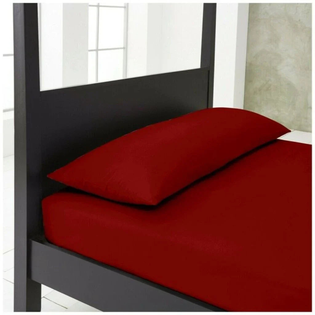 bolster pillow case red