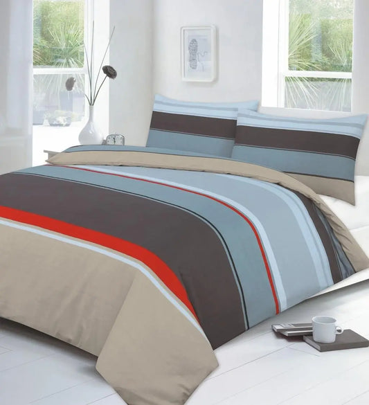 carter printed duvet cover set chocolate