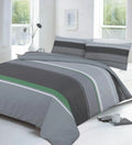 carter printed duvet cover set grey