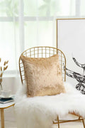 gold Crushed velvet cushion covers