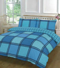 logan printed duvet cover set teal