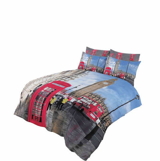 london 3d printed duvet cover