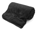 faux fur mink throw black