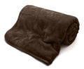 faux fur mink throw chocolate