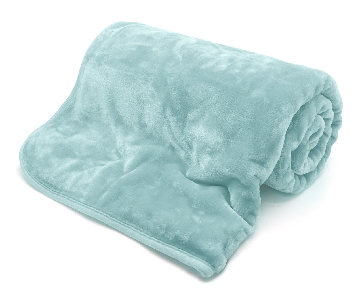 faux fur mink throw duckegg