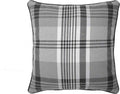 grey tartan check cushion cover