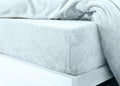 teddy fleece fitted sheet duck egg