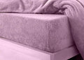 teddy fleece fitted sheet lilac
