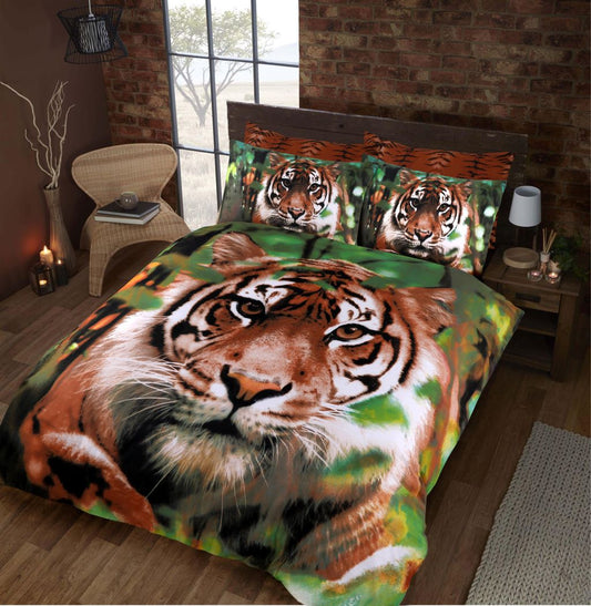 TIGER 3D PRINTED DUVET COVER SET