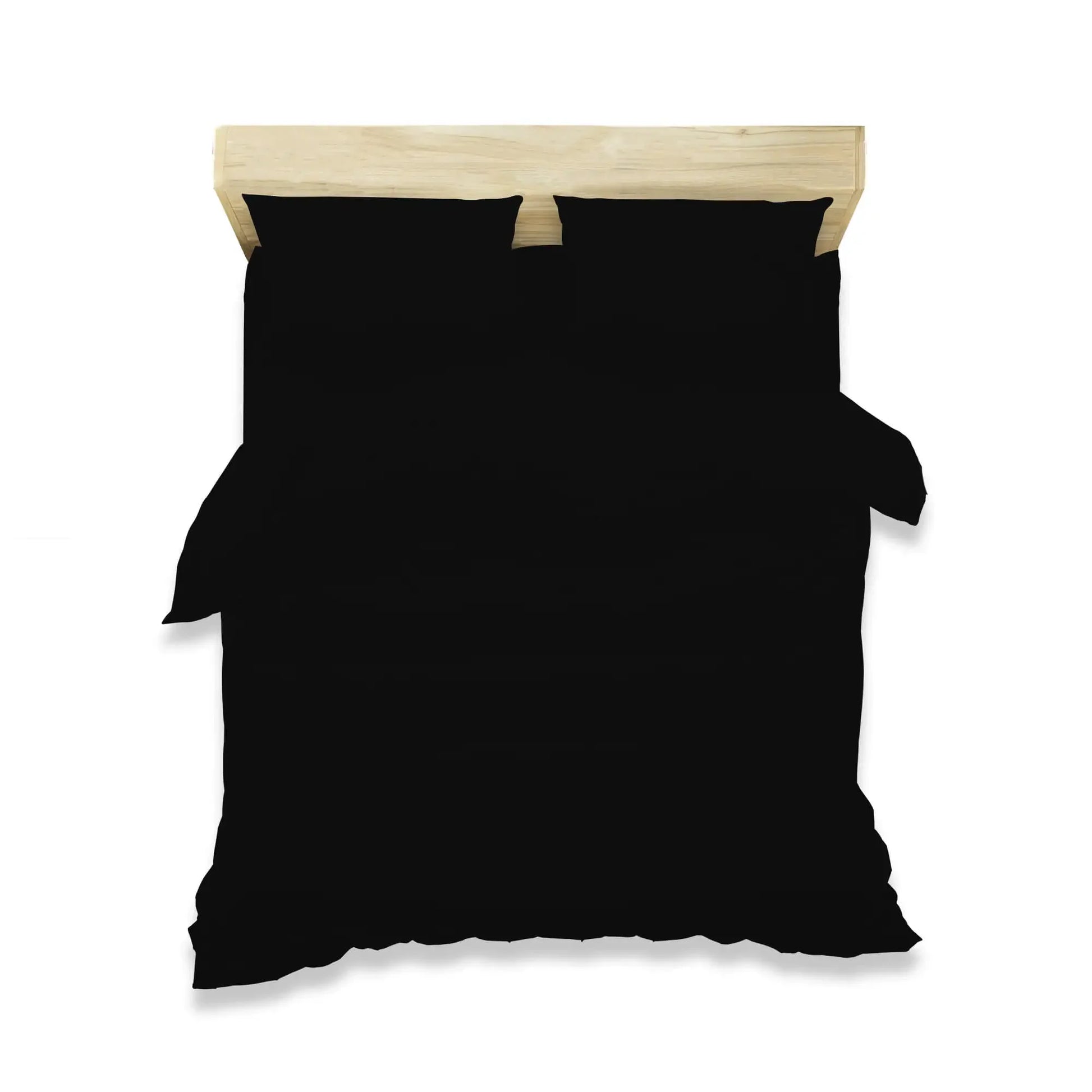 duvet cover set polycotton black