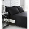 200tc egyptian cotton fitted sheet black