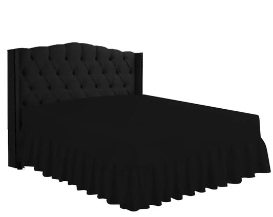 easy iron pc valance sheets black