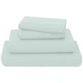 poly cotton sheets set duck egg