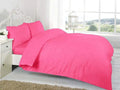 easy care poly cotton duvet cover set fuchsia