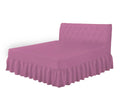 frilled fitted valance sheet fuchsia