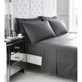 200tc egyptian cotton fitted sheet grey