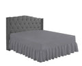 easy iron pc valance sheets grey