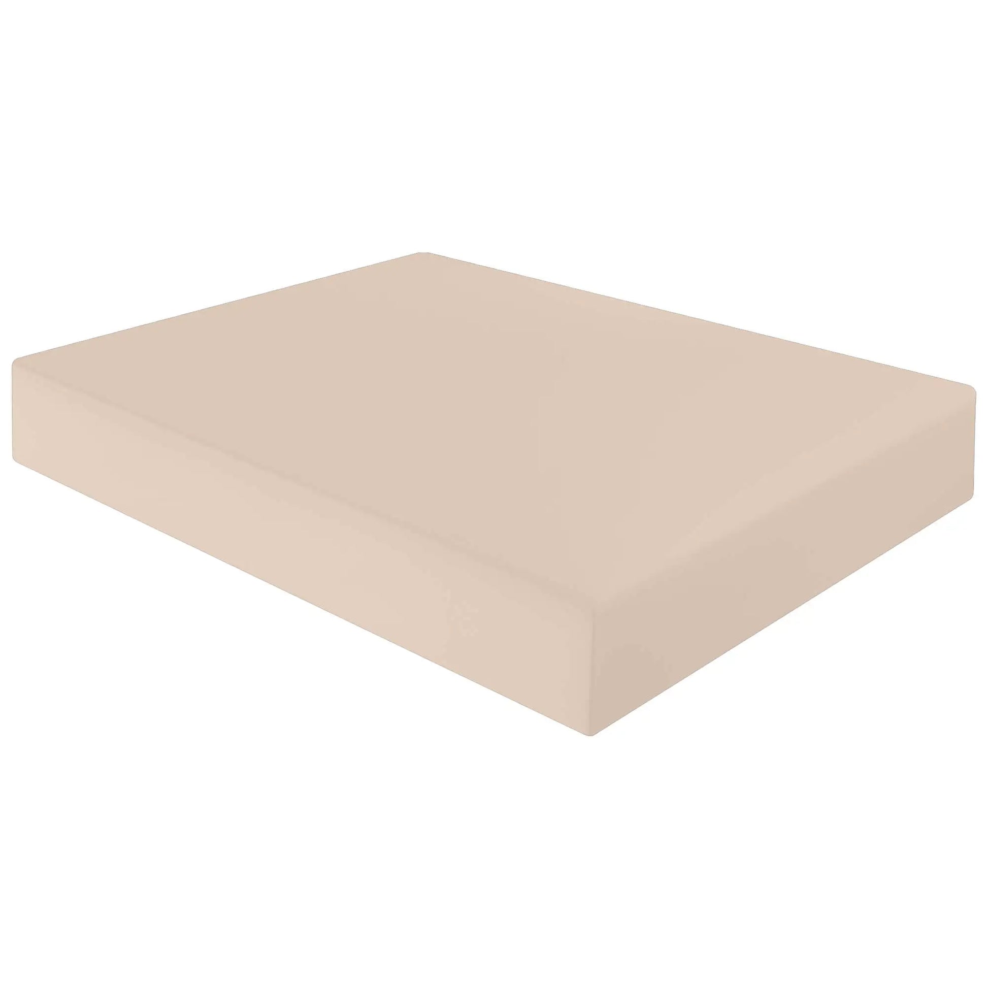 poly cotton fitted sheet latte