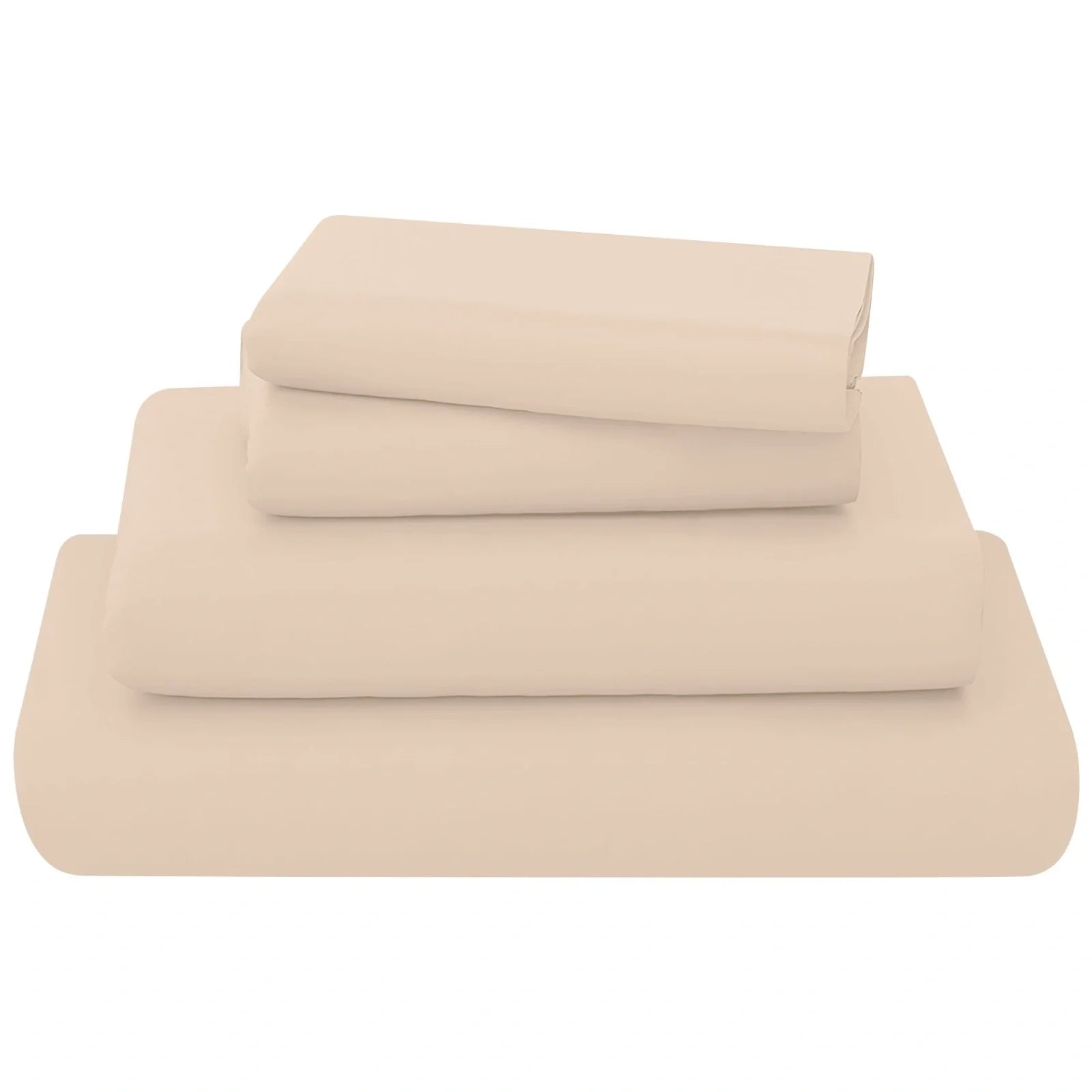 poly cotton sheets set latte