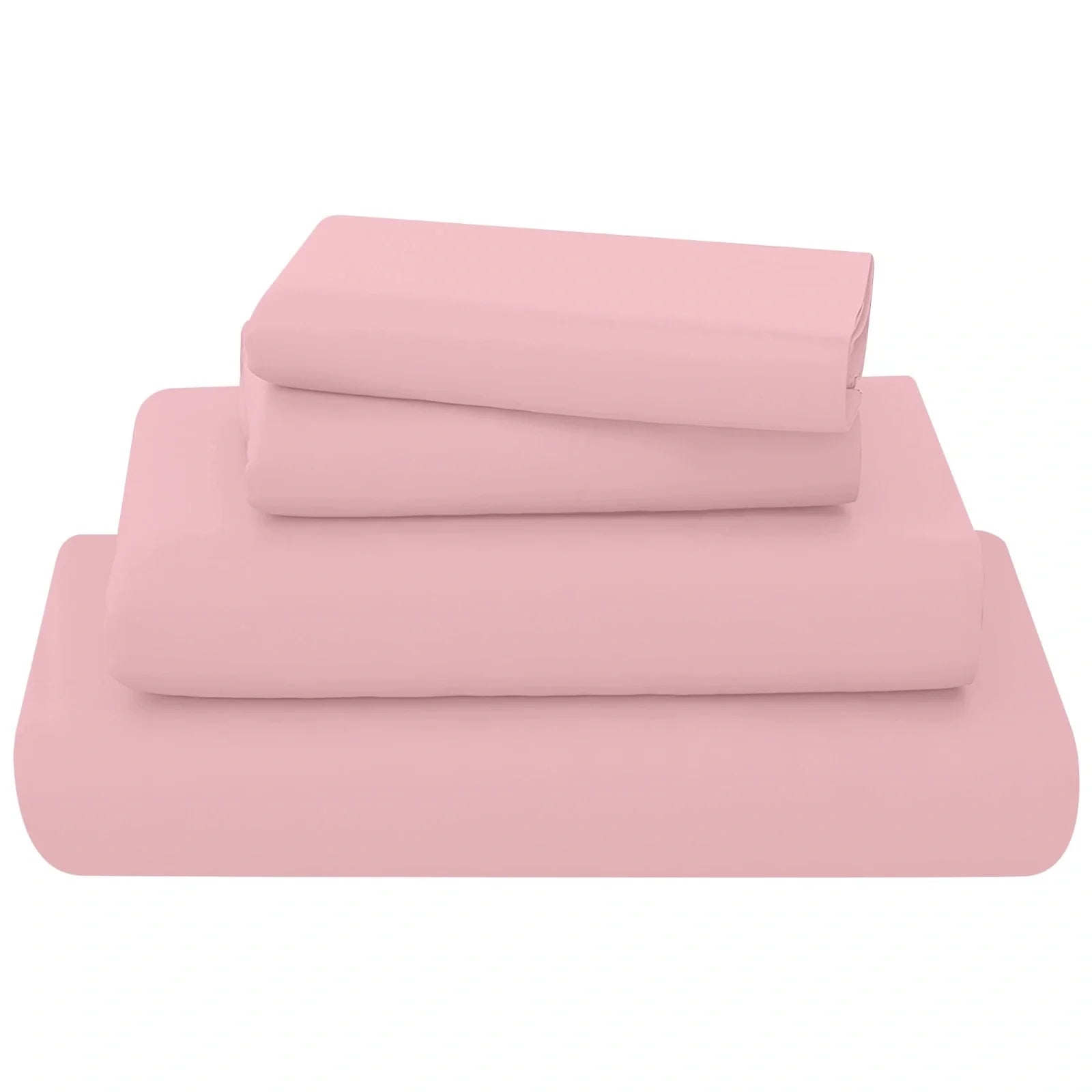 poly cotton sheets set pink