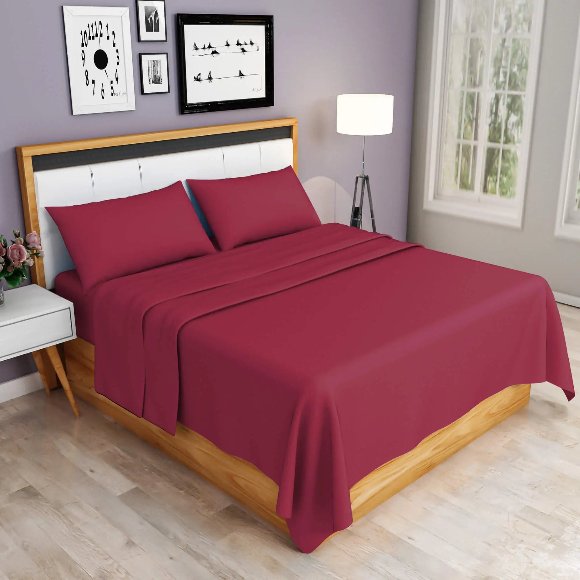 easy iron PC sheets set red