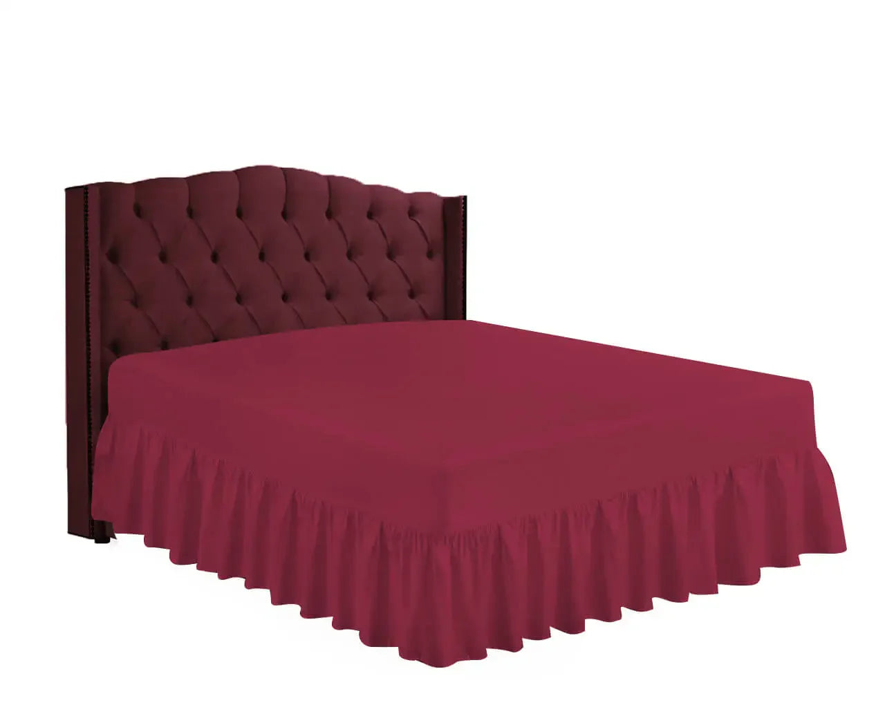 easy iron pc valance sheets red