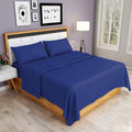 easy iron PC sheets set royal blue