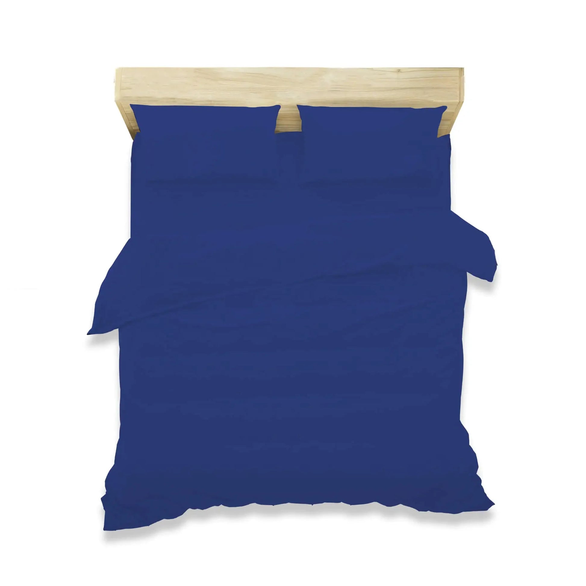 duvet cover set polycotton royalblue