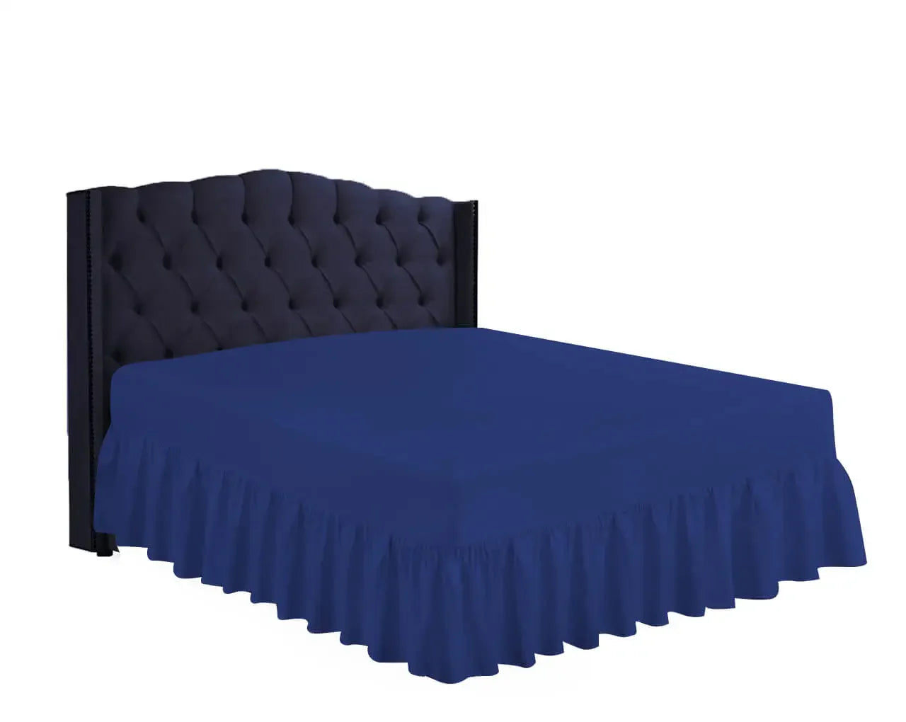 easy iron pc valance sheets royal blue