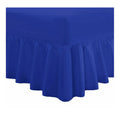 easy care valance sheets royal blue