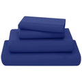 poly cotton sheets set royalblue