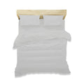 duvet cover set polycotton silver