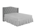 easy iron pc valance sheets silver
