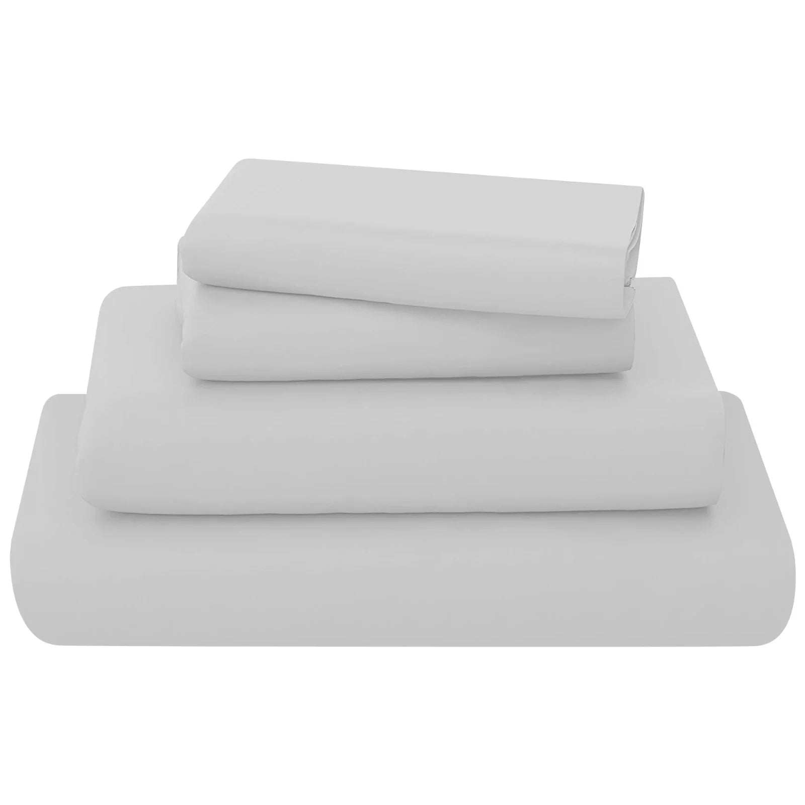 poly cotton sheets set silver