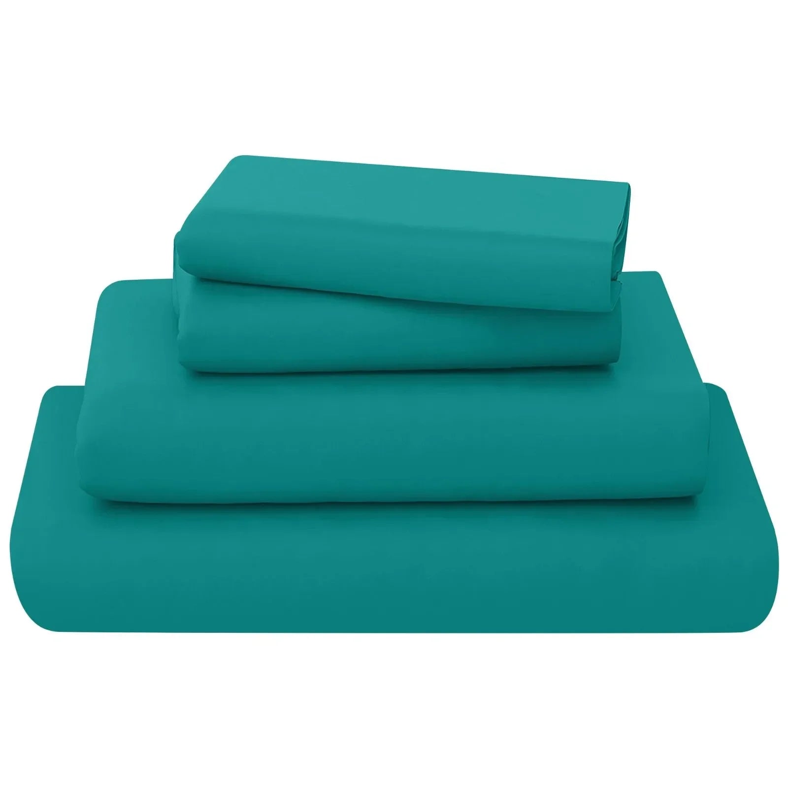 poly cotton sheets set teal