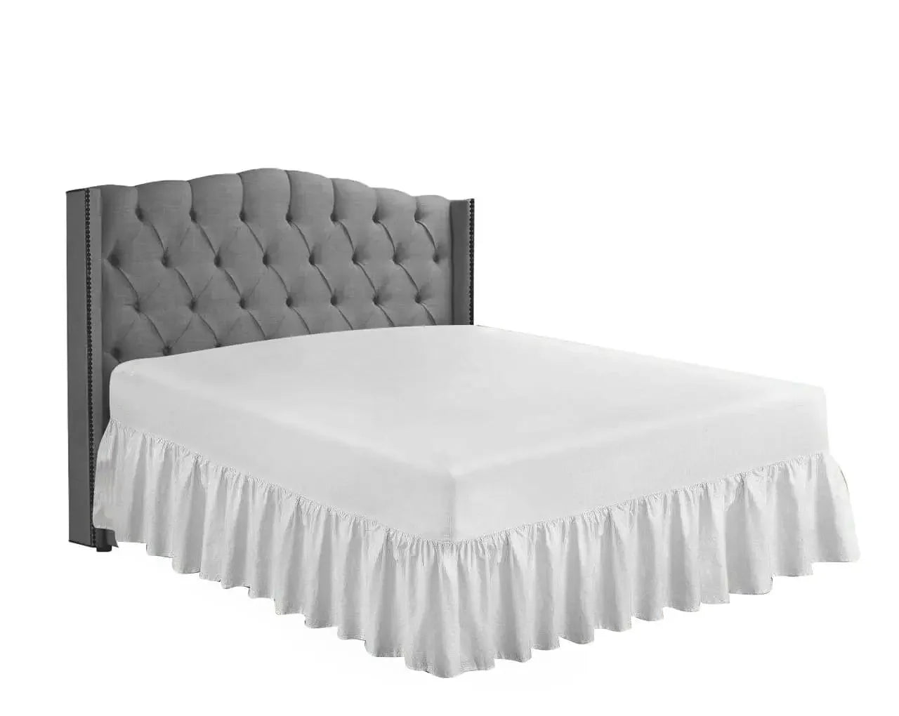 easy iron pc valance sheets white